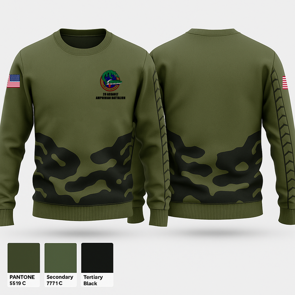 Crew Neck Sweatshirt, 2d Assault Amphibian Battalion, , Teamtime, Team time, sublimation, custom sports apparel, team uniforms, spirit wear, spiritwear, sports uniforms, custom shirts, team store, custom team store, fundraiser sports, apparel fundraiser