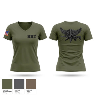 Womens Short Sleeve Vneck Shirt, SRT, Police, Teamtime, Team time, sublimation, custom sports apparel, team uniforms, spirit wear, spiritwear, sports uniforms, custom shirts, team store, custom team store, fundraiser sports, apparel fundraiser