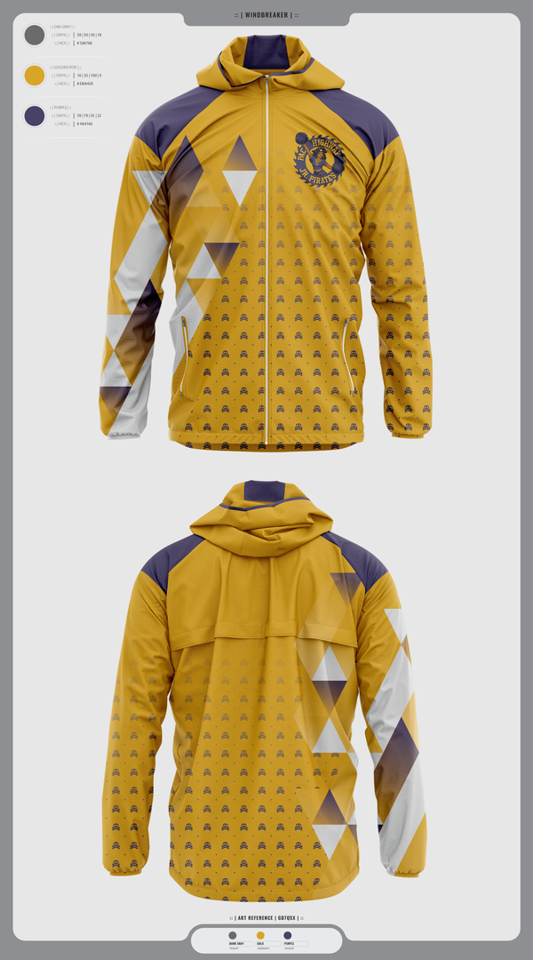 Windbreaker, Pac Hwy Lady Jr Pirates, Cheer, Teamtime, Team time, sublimation, custom sports apparel, team uniforms, spirit wear, spiritwear, sports uniforms, custom shirts, team store, custom team store, fundraiser sports, apparel fundraiser