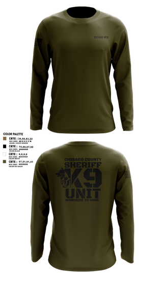 Long Sleeve Performance Shirt, Chisago County K9 Unit, , Teamtime, Team time, sublimation, custom sports apparel, team uniforms, spirit wear, spiritwear, sports uniforms, custom shirts, team store, custom team store, fundraiser sports, apparel fundraiser