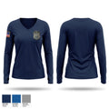 Davenport Union of Professional Police Women's Long Sleeve V-neck Shirt - 1