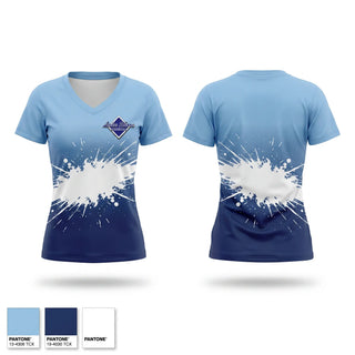 Womens Short Sleeve Vneck Shirt, Lake Shore Graysox, Baseball, Teamtime, Team time, sublimation, custom sports apparel, team uniforms, spirit wear, spiritwear, sports uniforms, custom shirts, team store, custom team store, fundraiser sports, apparel fundraiser