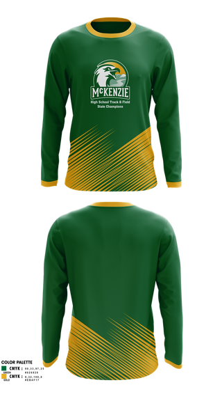 Long Sleeve Performance Shirt, Mckenzie High School Track & Field, Track & Field, Teamtime, Team time, sublimation, custom sports apparel, team uniforms, spirit wear, spiritwear, sports uniforms, custom shirts, team store, custom team store, fundraiser sports, apparel fundraiser