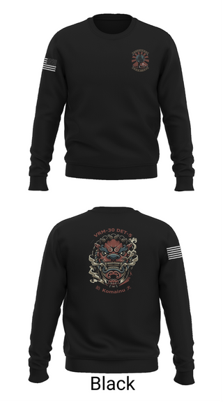 Crew Neck Sweatshirt, VRM-30 DET V, Navy, Teamtime, Team time, sublimation, custom sports apparel, team uniforms, spirit wear, spiritwear, sports uniforms, custom shirts, team store, custom team store, fundraiser sports, apparel fundraiser