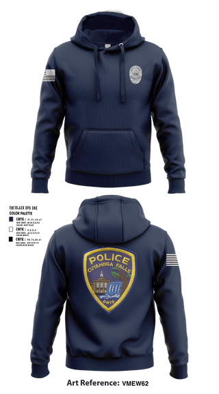 Hoodie, Cuyahoga Falls Police Department, Police, Teamtime, Team time, sublimation, custom sports apparel, team uniforms, spirit wear, spiritwear, sports uniforms, custom shirts, team store, custom team store, fundraiser sports, apparel fundraiser