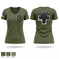 Tactical medic Women's Short Sleeve V-neck Shirt - 1