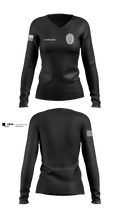 SCOTT CITY POLICE DEPT. 51079596 Women's Long Sleeve V-neck Shirt - 4