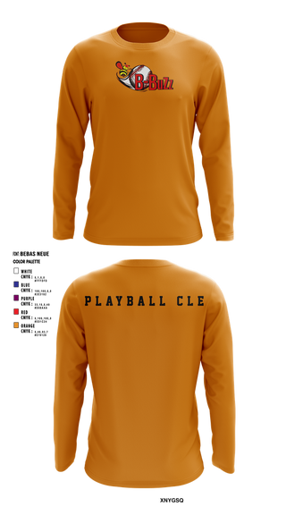 Long Sleeve Performance Shirt, B Buzz Baseball League, Baseball, Teamtime, Team time, sublimation, custom sports apparel, team uniforms, spirit wear, spiritwear, sports uniforms, custom shirts, team store, custom team store, fundraiser sports, apparel fundraiser