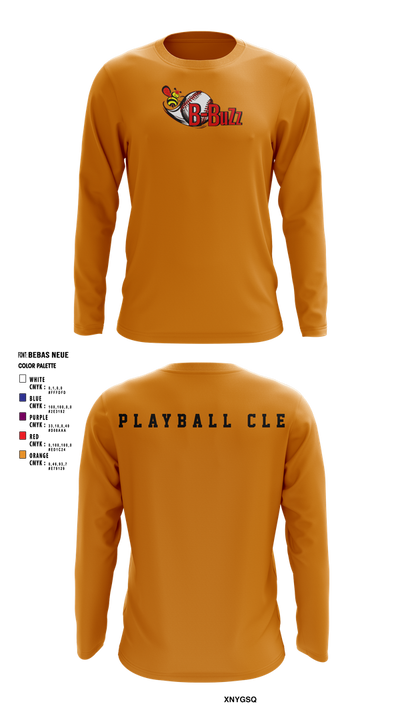 B Buzz Baseball League 75019054 Long Sleeve Performance Shirt 7