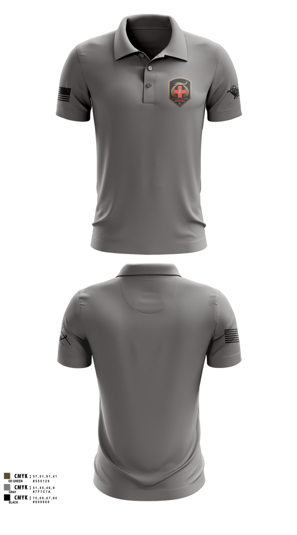 Short Sleeve Performance Polo, 1-171 MEDEVAC Dustoff, National Guard, Teamtime, Team time, sublimation, custom sports apparel, team uniforms, spirit wear, spiritwear, sports uniforms, custom shirts, team store, custom team store, fundraiser sports, apparel fundraiser