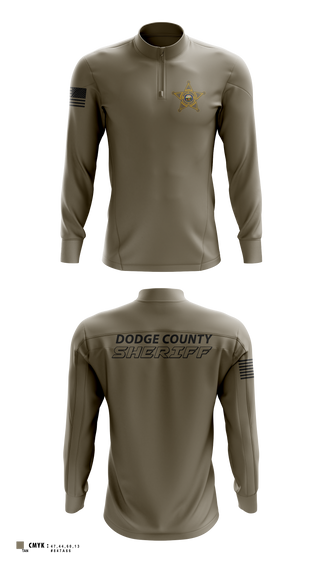 Quarter Zip Jacket, Dodge County Sheriff's Office, Police, Teamtime, Team time, sublimation, custom sports apparel, team uniforms, spirit wear, spiritwear, sports uniforms, custom shirts, team store, custom team store, fundraiser sports, apparel fundraiser