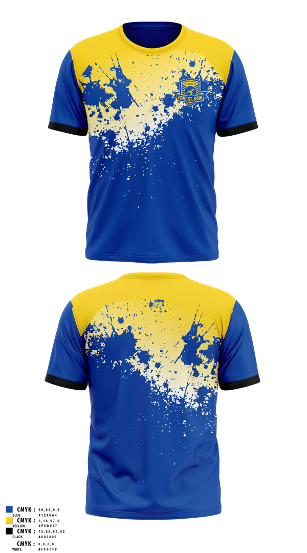 Short Sleeve Performance Shirt, Port St John United Soccer Club, Men's Soccer, Teamtime, Team time, sublimation, custom sports apparel, team uniforms, spirit wear, spiritwear, sports uniforms, custom shirts, team store, custom team store, fundraiser sports, apparel fundraiser