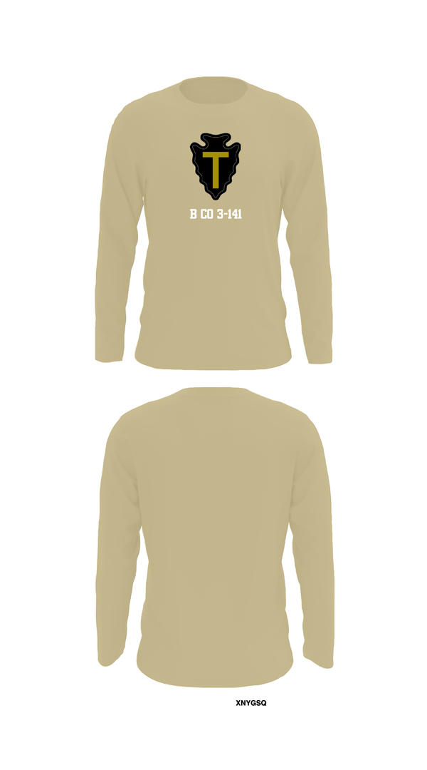 Long Sleeve Performance Shirt, B CO 3-141, Army, Teamtime, Team time, sublimation, custom sports apparel, team uniforms, spirit wear, spiritwear, sports uniforms, custom shirts, team store, custom team store, fundraiser sports, apparel fundraiser