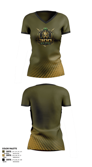 Womens Short Sleeve Vneck Shirt, 300 Elite, , Teamtime, Team time, sublimation, custom sports apparel, team uniforms, spirit wear, spiritwear, sports uniforms, custom shirts, team store, custom team store, fundraiser sports, apparel fundraiser