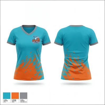 Sharks Elite 7856135 Women's Short Sleeve V-neck Shirt - 1