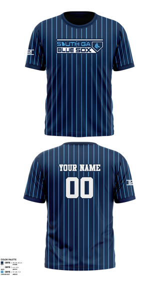 Old School Cotton Shirt, South GA Blue Sox, Baseball, Teamtime, Team time, sublimation, custom sports apparel, team uniforms, spirit wear, spiritwear, sports uniforms, custom shirts, team store, custom team store, fundraiser sports, apparel fundraiser