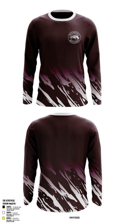 Menomonie mustangs  Long Sleeve Performance Shirt 3