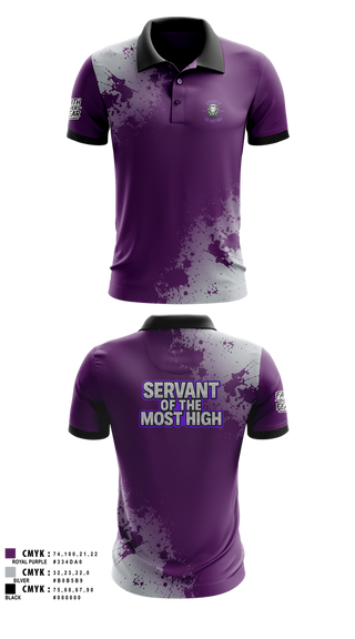 Short Sleeve Performance Polo, Servants Of The Most High, Golf, Teamtime, Team time, sublimation, custom sports apparel, team uniforms, spirit wear, spiritwear, sports uniforms, custom shirts, team store, custom team store, fundraiser sports, apparel fundraiser