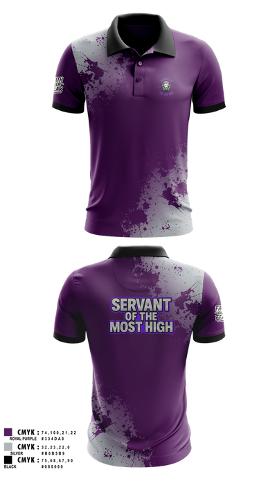 Servants Of The Most High 9177587 Short Sleeve Performance Polo - 1