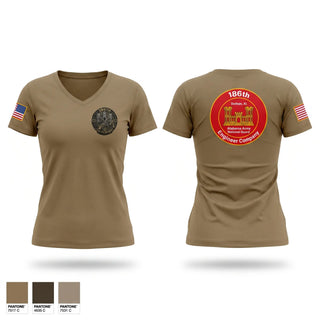 Womens Short Sleeve Vneck Shirt, 186 EN CO, National Guard, Teamtime, Team time, sublimation, custom sports apparel, team uniforms, spirit wear, spiritwear, sports uniforms, custom shirts, team store, custom team store, fundraiser sports, apparel fundraiser