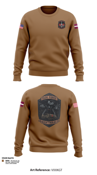 Crew Neck Sweatshirt, C Co 2-1 Dustoff, Army, Teamtime, Team time, sublimation, custom sports apparel, team uniforms, spirit wear, spiritwear, sports uniforms, custom shirts, team store, custom team store, fundraiser sports, apparel fundraiser
