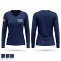 Boiling Spring Lakes Fire Rescue Department Women's Long Sleeve V-neck Shirt - 1