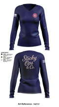 STICKY OPS & CO. 65988086 Women's Long Sleeve V-neck Shirt - 1