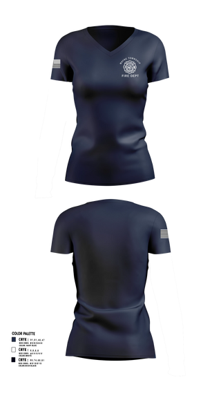 Womens Short Sleeve Vneck Shirt, Wayne Township Volunteer Fire Department, Fire Department, Teamtime, Team time, sublimation, custom sports apparel, team uniforms, spirit wear, spiritwear, sports uniforms, custom shirts, team store, custom team store, fundraiser sports, apparel fundraiser