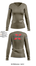 SPRINX FIRE PROTECTION 22334846 Women's Long Sleeve V-neck Shirt - 1