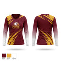 Pettus Eagles Women's Long Sleeve V-neck Shirt - 1