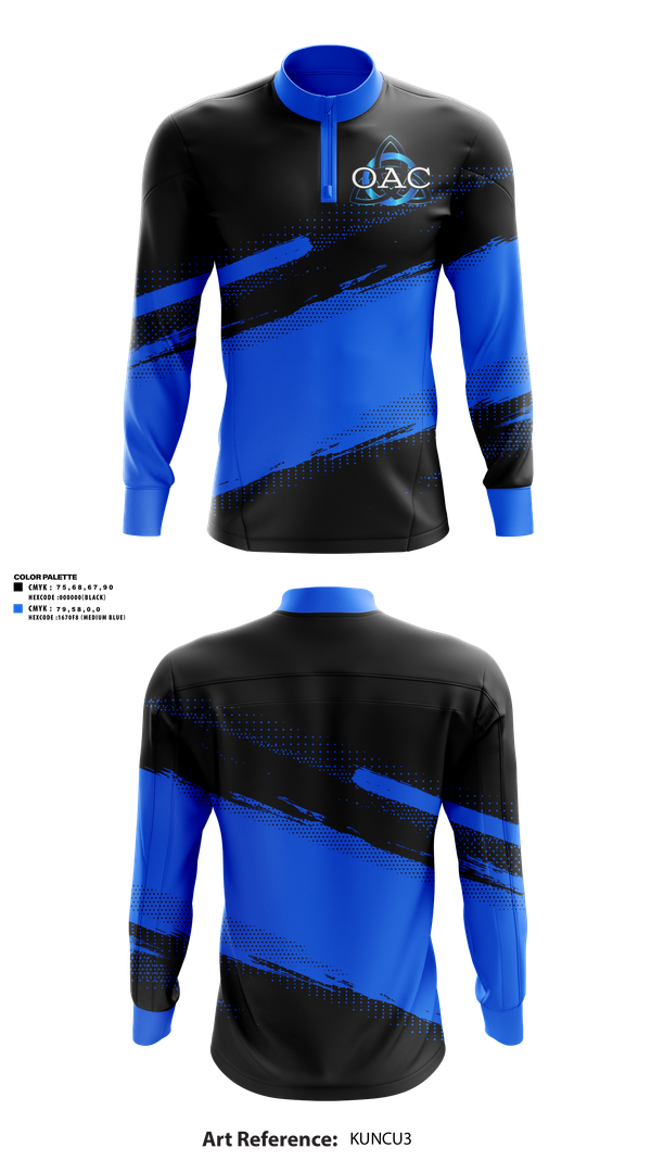 Quarter Zip Jacket, OA Cheerleading, Cheer, Teamtime, Team time, sublimation, custom sports apparel, team uniforms, spirit wear, spiritwear, sports uniforms, custom shirts, team store, custom team store, fundraiser sports, apparel fundraiser