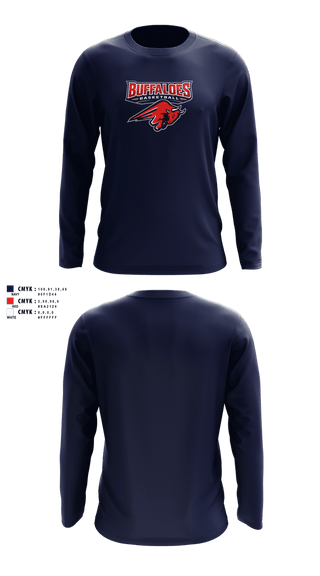 Long Sleeve Performance Shirt, Illinois Buffaloes, Men's Basketball, Teamtime, Team time, sublimation, custom sports apparel, team uniforms, spirit wear, spiritwear, sports uniforms, custom shirts, team store, custom team store, fundraiser sports, apparel fundraiser