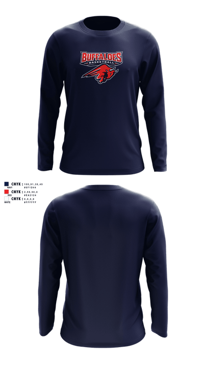 Illinois Buffaloes 94670551 Long Sleeve Performance Shirt 3