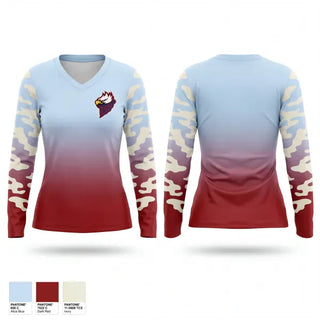 Womens Long Sleeve Vneck Shirt, Storm Eagles, Men's Basketball, Teamtime, Team time, sublimation, custom sports apparel, team uniforms, spirit wear, spiritwear, sports uniforms, custom shirts, team store, custom team store, fundraiser sports, apparel fundraiser