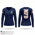 City Of Monongahela Fire Department 89585601 Women's Long Sleeve V-neck Shirt - 1