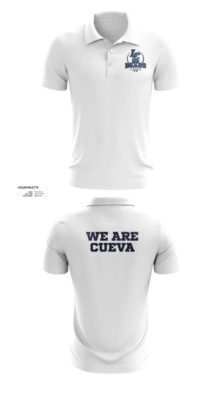 Short Sleeve Performance Polo, La Cueva Bears, Cheer, Teamtime, Team time, sublimation, custom sports apparel, team uniforms, spirit wear, spiritwear, sports uniforms, custom shirts, team store, custom team store, fundraiser sports, apparel fundraiser