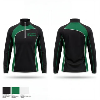 Quarter Zip Jacket, Taylor Allderdice Dragons, Softball, Teamtime, Team time, sublimation, custom sports apparel, team uniforms, spirit wear, spiritwear, sports uniforms, custom shirts, team store, custom team store, fundraiser sports, apparel fundraiser