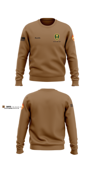 Crew Neck Sweatshirt, 415th MP DET, Army, Teamtime, Team time, sublimation, custom sports apparel, team uniforms, spirit wear, spiritwear, sports uniforms, custom shirts, team store, custom team store, fundraiser sports, apparel fundraiser