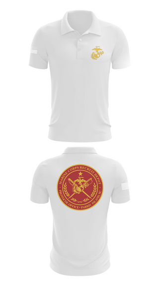 Short Sleeve Performance Polo, MCRD Parris Island Protocol Office, Marines, Teamtime, Team time, sublimation, custom sports apparel, team uniforms, spirit wear, spiritwear, sports uniforms, custom shirts, team store, custom team store, fundraiser sports, apparel fundraiser