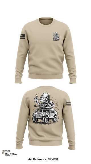 Crew Neck Sweatshirt, 278th JMTG-U Mayors Cell Mech., , Teamtime, Team time, sublimation, custom sports apparel, team uniforms, spirit wear, spiritwear, sports uniforms, custom shirts, team store, custom team store, fundraiser sports, apparel fundraiser