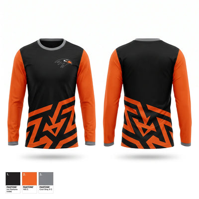 Bloomer Blackhawk'sTrack & Field Long Sleeve Performance Shirt - 1