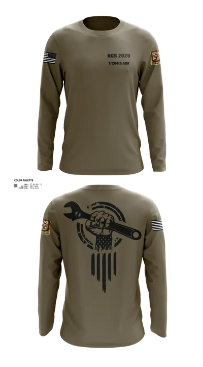 1/204th ADA 3113365 Long Sleeve Performance Shirt 24