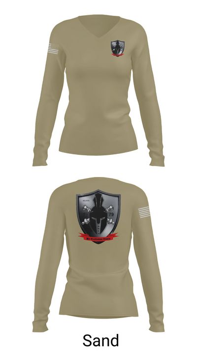E/1-79 FA 20170635 Women's Long Sleeve V-neck Shirt - 97