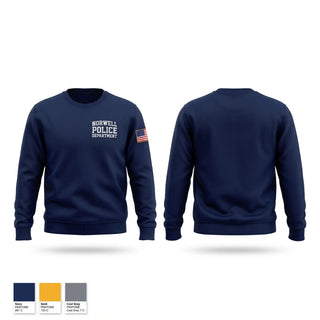 Crew Neck Sweatshirt, Norwell Police Department, Police, Teamtime, Team time, sublimation, custom sports apparel, team uniforms, spirit wear, spiritwear, sports uniforms, custom shirts, team store, custom team store, fundraiser sports, apparel fundraiser