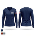 fort worth fire department Women's Long Sleeve V-neck Shirt - 1