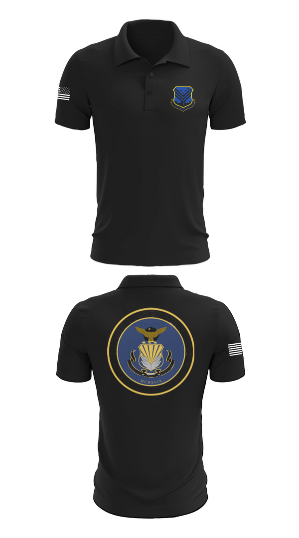 Short Sleeve Performance Polo, 116th Air Control Wing, Air Force, Teamtime, Team time, sublimation, custom sports apparel, team uniforms, spirit wear, spiritwear, sports uniforms, custom shirts, team store, custom team store, fundraiser sports, apparel fundraiser
