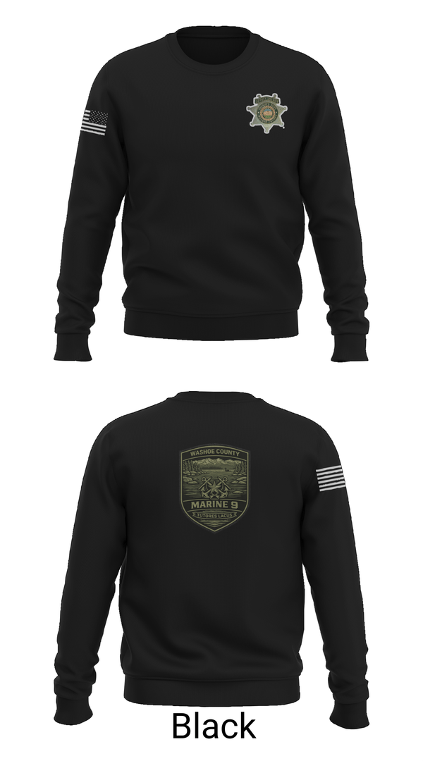 Crew Neck Sweatshirt, Marine9, Police, Teamtime, Team time, sublimation, custom sports apparel, team uniforms, spirit wear, spiritwear, sports uniforms, custom shirts, team store, custom team store, fundraiser sports, apparel fundraiser