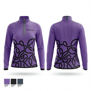 Quarter Zip Jacket, KC Phoenix, Softball, Teamtime, Team time, sublimation, custom sports apparel, team uniforms, spirit wear, spiritwear, sports uniforms, custom shirts, team store, custom team store, fundraiser sports, apparel fundraiser