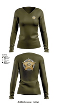 Johnson County Sheriff’s Office 18554659 Women's Long Sleeve V-neck Shirt - 15