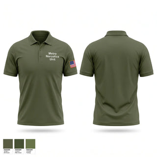 Short Sleeve Performance Polo, Metro Narcotics Unit, Police, Teamtime, Team time, sublimation, custom sports apparel, team uniforms, spirit wear, spiritwear, sports uniforms, custom shirts, team store, custom team store, fundraiser sports, apparel fundraiser